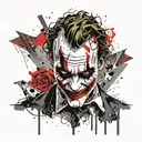JOKER tattoo design idea