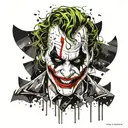 JOKER tattoo design idea