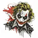 JOKER tattoo design idea