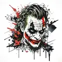 JOKER tattoo design idea