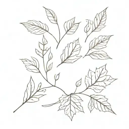 autumn tattoo design idea