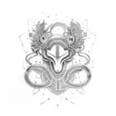 two female symbol signsgns with rainbow colors and a anniversary date tattoo design idea