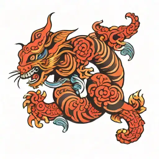 Gemini and karma symbol tattoo design idea