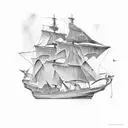 Theseus' Ship tattoo design idea