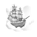 Theseus' Ship tattoo design idea