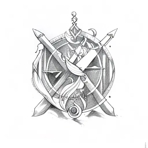 Aquarius Sagittarius Capricorn  tattoo design idea