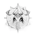 Aquarius Sagittarius Capricorn  tattoo design idea