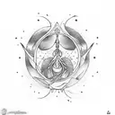 Aquarius Sagittarius Capricorn  tattoo design idea