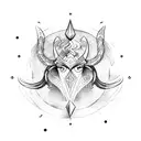 Aquarius Sagittarius Capricorn  tattoo design idea