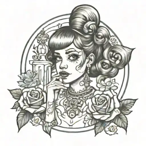 melanie martinez portals inspired tattoo design idea