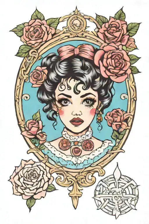 melanie martinez portals inspired tattoo design idea
