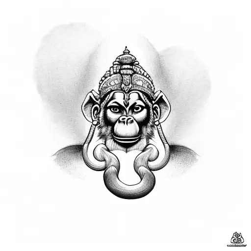 Hanuman Temporary Tattoos Sticker Thai Body Tattoo - Etsy