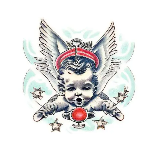 Cherub angel tattoo by grandevoodoo on DeviantArt