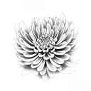 Chrysanthemum tattoo design idea
