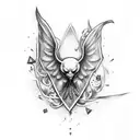 Harry Potter styled tulip  tattoo design idea