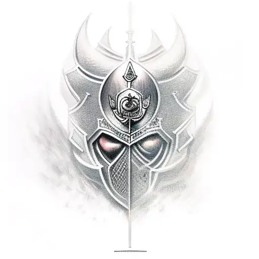 crusader Tuetonic Knight tattoo design idea