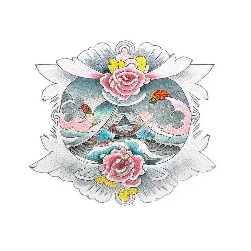 holy dove tattoo design idea