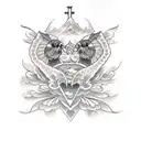 holy dove tattoo design idea