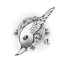 holy dove tattoo design idea