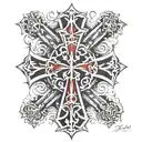 Crusader Cross tattoo design idea