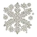 paw print snowflake design  tattoo design idea