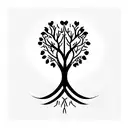 Tree of Life with father and son tattoo design idea