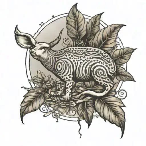 a tattoo which represents both that aspect of a life a  vegan  with high love for sustainability and high  love for anim tattoo design idea