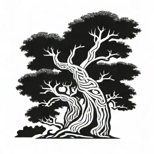 A nice baobab tree   tattoo design idea