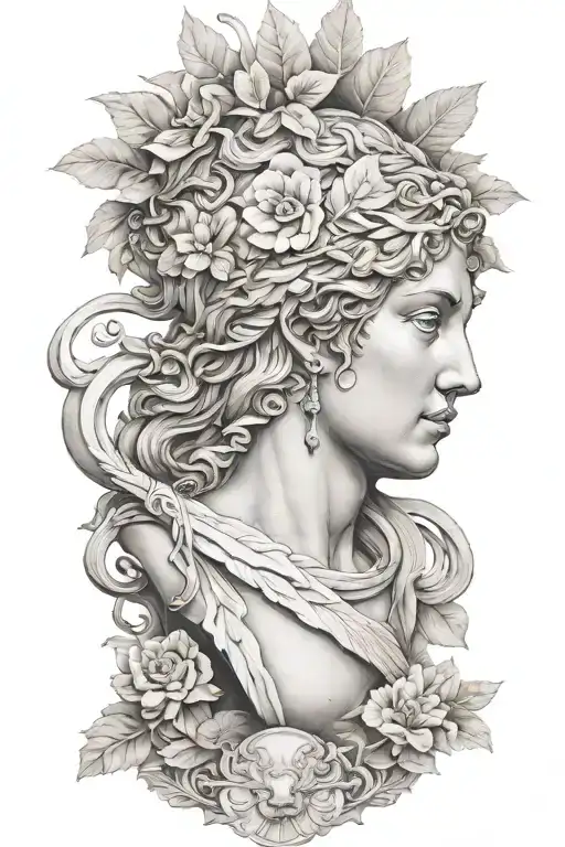 greek mythology  inspired sleeve tattoo tattoo design idea