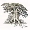 A nice baobab tree   tattoo design idea