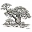 A nice baobab tree   tattoo design idea
