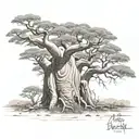 A nice baobab tree   tattoo design idea