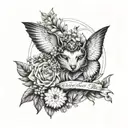 a tattoo which represents both that aspect of a life a  vegan  with high love for sustainability and high  love for anim tattoo design idea