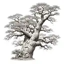 A nice baobab tree   tattoo design idea