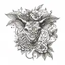 a tattoo which represents both that aspect of a life a  vegan  with high love for sustainability and high  love for anim tattoo design idea