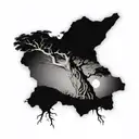 A nice baobab tree   tattoo design idea