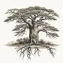 A nice baobab tree   tattoo design idea
