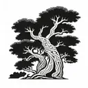A nice baobab tree   tattoo design idea