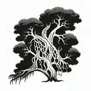 A nice baobab tree   tattoo design idea