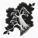 A nice baobab tree   tattoo design idea