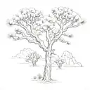 Joshua tree tattoo design idea