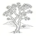 Joshua tree tattoo design idea