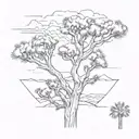 Joshua tree tattoo design idea