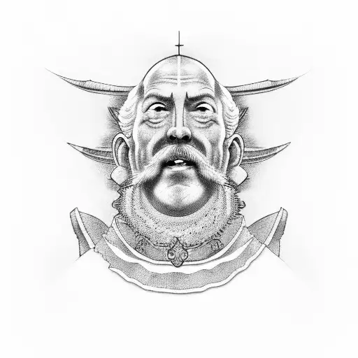 don quixote and sancho panza tattoo design idea