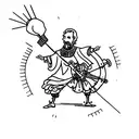 don quixote and sancho panza tattoo design idea