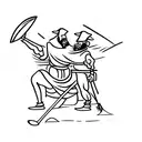 don quixote and sancho panza tattoo design idea