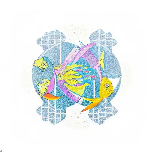Pisces, Gemini, and Virgo tattoo design idea