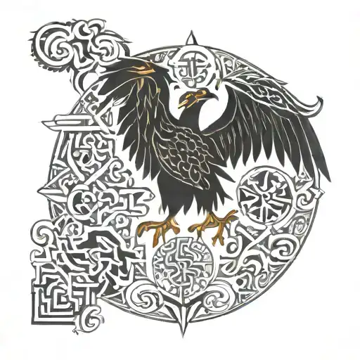 slavic symbols tattoo design idea