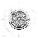 Arco e flecha tattoo design idea