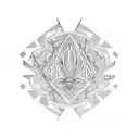 Arco e flecha tattoo design idea